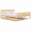 vidaXL Cadru de pat cu 2 sertare, 180 x 200 cm, lemn masiv pin