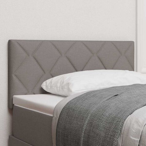 vidaXL Tăblie cap cu headboard Gri taupe 90 cm Piele artificială