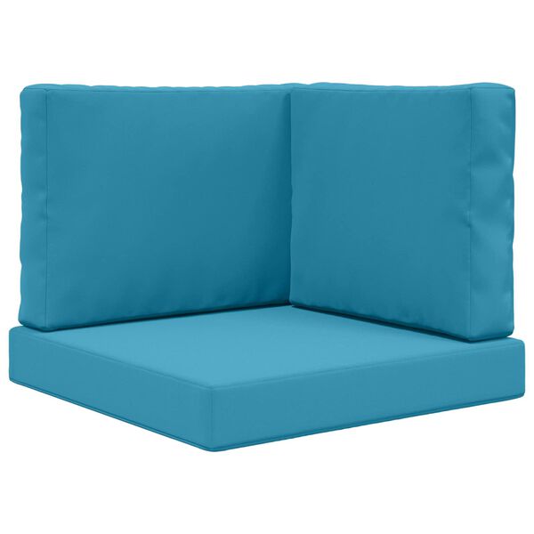 vidaXL Perna pentru canapea de exterior 3 pcs Albastru regal Poliester