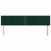 vidaXL Tăblii de pat, 2 buc, verde &icirc;nchis, 100x5x78/88 cm, catifea