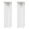 vidaXL Suport pentru plante 2 pcs Alb foarte lucios &Oslash;40 x 100 cm