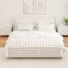 vidaXL Pătură din Blană sintetică de Iepure Alb 150 x 220 cm Poliester
