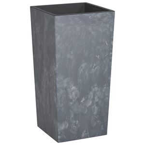 vidaXL Jardinieră cu interior detașabil, gri, 21/49 L, PP aspect beton