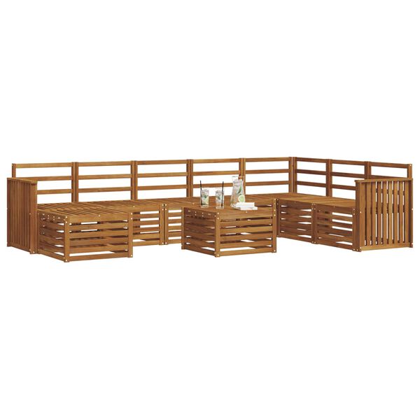 vidaXL Seturi de canapele natural Lemn Solid de Acacia