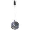 Luxform Lampă suspendată, cu LED, Ball Swirl, cu baterie, argintiu