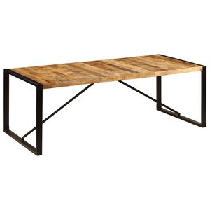 vidaXL Masă de bucătărie, 220 x 100 x 75 cm, lemn masiv de mango