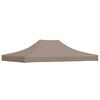 vidaXL Acoperiș pentru cort de petrecere, gri taupe, 4 x 3 m, 270 g/m&sup2;