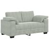 vidaXL Canapea lovesea gri deschis 160x77x82 cm catifea