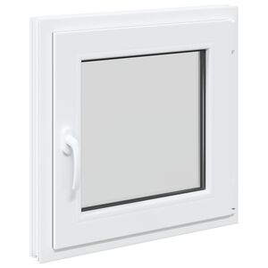 vidaXL Fereastră pentru subsol RISOR 60 x 60 cm PVC și Sticlă Alb