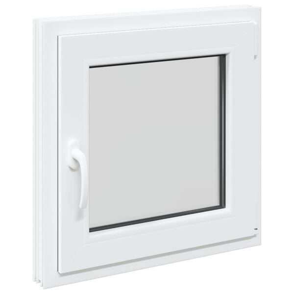 Fereastră pentru subsol Manual RISOR Alb 60 x 60 cm PVC și Sticlă