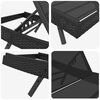 vidaXL Șezlong Negru 70 x 197 x 82 cm Ratan sintetic și metal