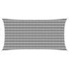 vidaXL P&acirc;nză de umbră 2,5 x 4,5 m HDPE Dreptunghiular Antracit și Alb