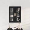 vidaXL Dulap de perete Stejar Negru 69,5 x 34 x 90 cm Lemn compozit
