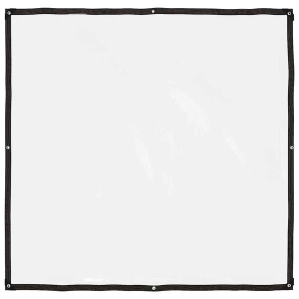 vidaXL Prelată transparentă cu ochiuri de fixare, polietilenă, 2x2 m