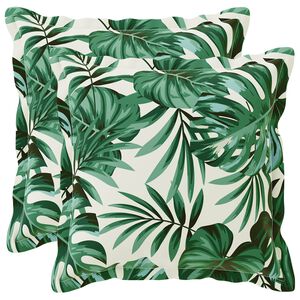vidaXL Husă pentru pernă 2 buc. HOUTEN Model cu frunze 30 x 30 cm