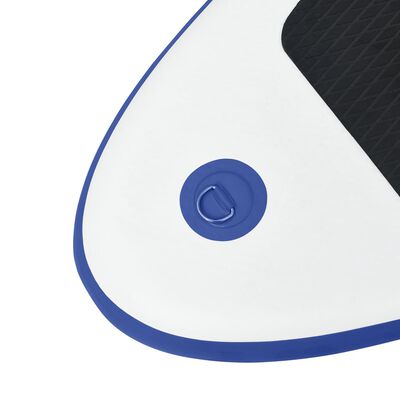 vidaXL Set de placă SUP gonflabilă cu velă, albastru și alb