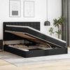 vidaXL Pat cu storage cu saltea Negru 180 x 200 cm Piele artificială