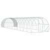 vidaXL Căsuță pentru pui Argintiu 1200 x 300 x 200 cm Oțel Galvanizat