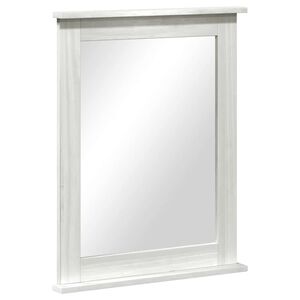 vidaXL Oglindă VIGO Alb Antic 55,5 x 5 x 70 cm Lemn masiv de pin