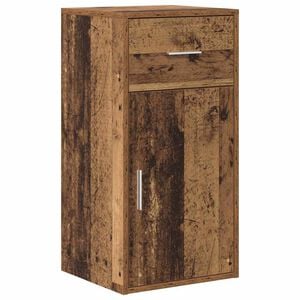 vidaXL Bufet cu sertar Lemn vechi 38 x 34 x 75 cm