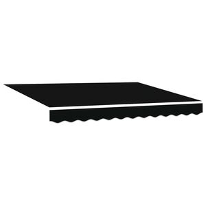 vidaXL Copertină retractabilă Negru 300 x 250 cm Poliester și Aluminiu