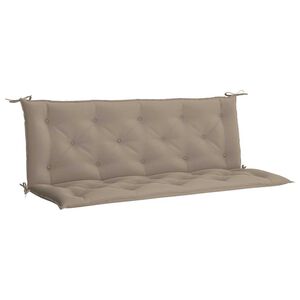 vidaXL Pernă bancă grădină, gri taupe 150x(50+50)x7cm material oxford