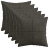 vidaXL Husă pentru pernă 6 buc. ALMELO Antracit 40 x 40 cm cord