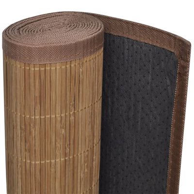vidaXL Covor din bambus, maro, 100x160 cm