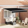 vidaXL Cortina Retractabilă Negru 300 x 250 cm Poliester și metal