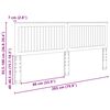 vidaXL Tăblie cap cu headboard Stejar fumuriu 200 cm Lemn compozit