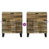 vidaXL Dulap de noapte Maro 50 x 33 x 60 cm Lemn masiv de acacia