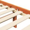vidaXL Cadru de pat cu headboard Maroniu cerat 205,5 x 185,5 x 100 cm