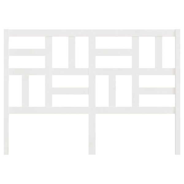 vidaXL Tăblie de pat, alb, 166x4x104 cm, lemn masiv de pin