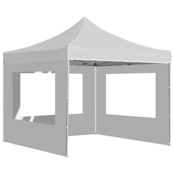 vidaXL Cort de petrecere pliabil cu pereți, alb, 3 x 3 m, aluminiu