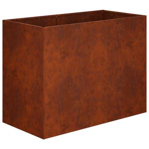 vidaXL Vază pentru Grădină Ruginit 80 x 40 x 60 cm