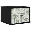 vidaXL Noptieră suspendată GOTHA Stejar Negru 36 x 33 x 25 cm