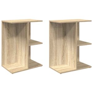 vidaXL Noptiere 2 buc Stejar Sonoma 46,5x29x61 cm Lemn prelucrat