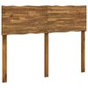 vidaXL Tăblie de pat cu margini naturale ROSTOCK natural 140 cm