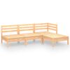 vidaXL Set mobilier de grădină, 4 piese, lemn masiv de pin