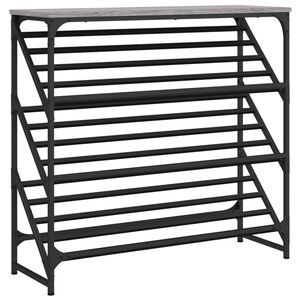 vidaXL Pantofar, gri sonoma, 90x30x85 cm, lemn prelucrat