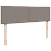 vidaXL Pat otoman cu saltea Taupe 140x190 cm Stofa