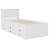 vidaXL Daybed cu sertar Manual Alb și negru 90 x 200 cm Lemn compozit