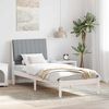 vidaXL Cadru de pat cu headboard Alb 80 x 200 cm Lemn de pin masiv