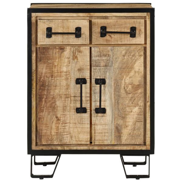 vidaXL Dulap 2 sertare, 53x31x72 cm, lemn masiv de mango și fier