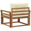 vidaXL Canapea Medie pentru Exterior Lemn Solid de Acacia natural
