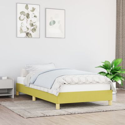 vidaXL Cadru de pat, verde, 80x200 cm, material textil