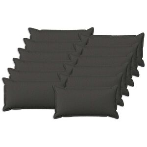 vidaXL Husă pentru pernă 12 buc. HOUTEN Gri &icirc;nchis 40 x 80 cm