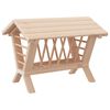 vidaXL Hrănitor pentru f&acirc;n de iepuri, 44x33x33 cm, lemn masiv brad