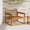 vidaXL Canapea Medie pentru Exterior Lemn Solid de Acacia natural