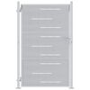 vidaXL Poartă de grădină Argintiu 85 x 144 cm Oţel inoxidabil